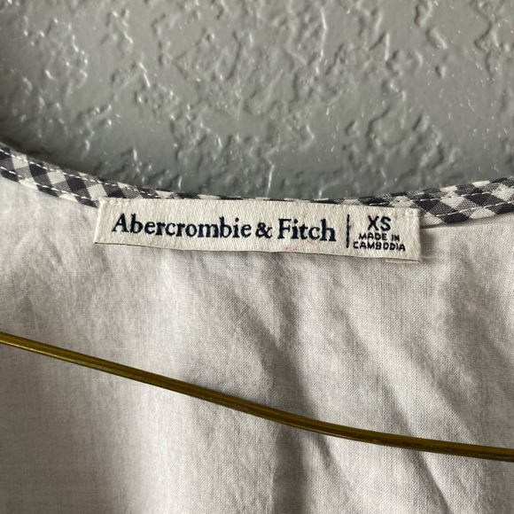 Abercrombie cropped gingham top - Picture 3 of 4
